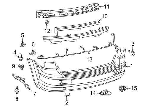 2020 Dodge Journey Bumper & Components - Rear ABSORBER-Rear Energy Diagram for 68081285AA