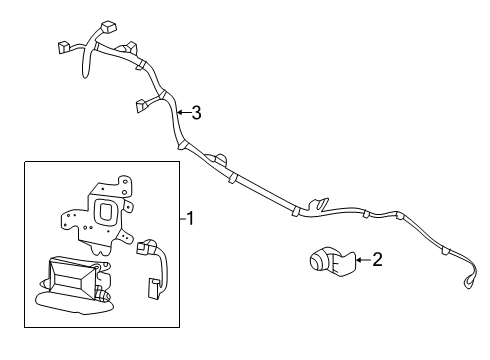 2020 Kia Sorento Rear Bumper Ultrasonic Sensor As Diagram for 95720C6510KDG