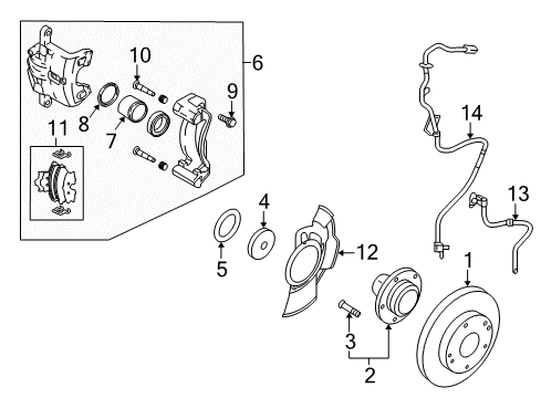2005 Kia Sportage Anti-Lock Brakes Abs Anti-Lock Brake Pump Diagram for 589202E351