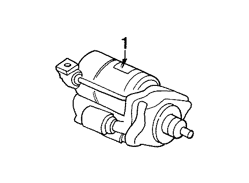 1996 Honda Prelude Starter Reman, Starter Diagram for 06312-P12-506RM