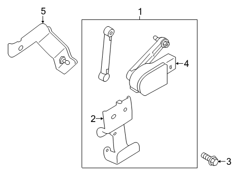 2015 Kia Sedona Bulbs Bracket Assembly-Sensor Diagram for 92192A9000