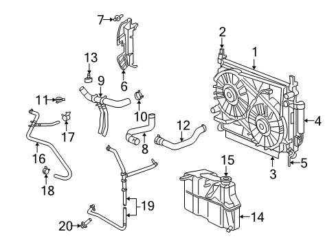 2005 Dodge Magnum Radiator & Components Seal-Radiator Side Air Diagram for 4806254AA