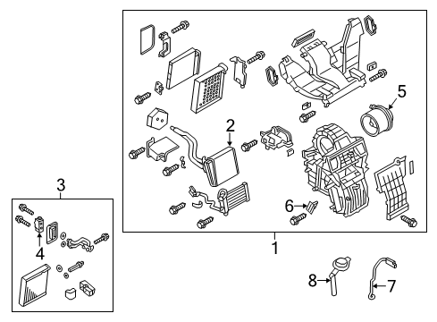 2014 Nissan NV200 Air Conditioner Hose-Drain Diagram for 92590-JX30A