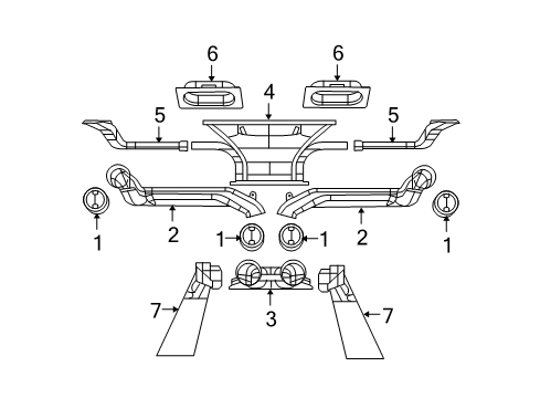 2009 Jeep Wrangler Ducts Duct-Floor Distribution Diagram for 55111061AB