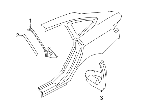 2019 BMW 340i GT xDrive Exterior Trim - Quarter Panel Gasket, Door Joint, C Column, Left Diagram for 51137424037