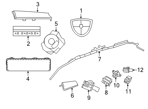 2020 Dodge Grand Caravan Air Bag Components CLKSPRING-Steering ANGLE/CLOCKSPRING Diagram for 68459485AA