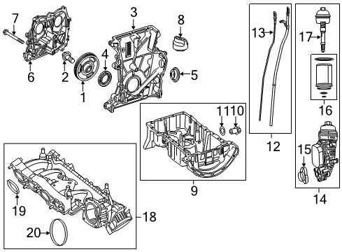 2019 Infiniti QX30 Filters Cap Diagram for 14058-HG00B