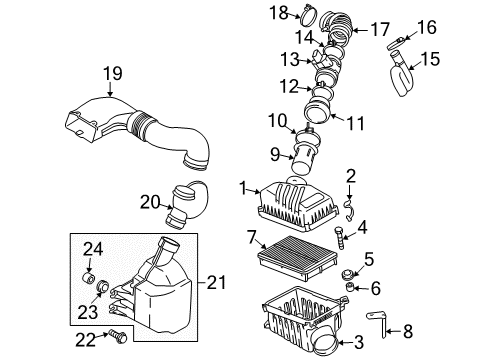 2010 Kia Sportage Powertrain Control Sensor Assembly-Oxygen, RH Diagram for 39210-37523