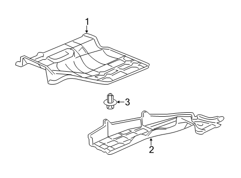 2015 Acura RDX Exterior Trim - Pillars, Rocker & Floor Cover, Left Front Floor (Lower) Diagram for 74605-TX4-A00