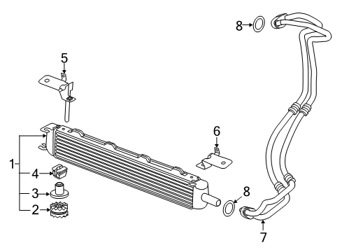 2006 BMW Z4 Oil Cooler Bush Diagram for 17217559122