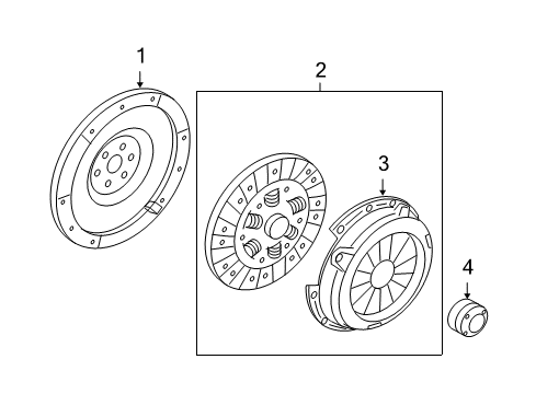 2011 Mercury Milan Transaxle Parts Release Bearing Diagram for 6E5Z-7548-AA