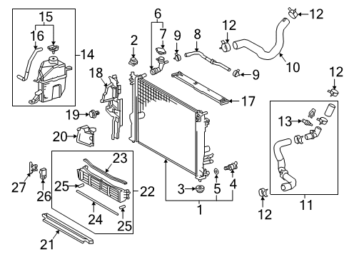 2021 Toyota Camry Powertrain Control Lower Oxygen Sensor Diagram for 89467-06210