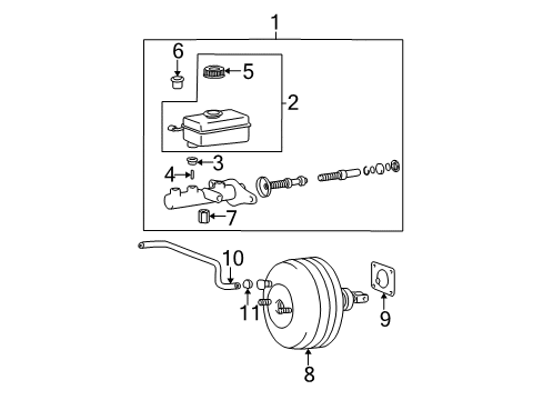 2003 Hyundai Sonata Hydraulic System Hose Assembly-Vacuum Diagram for 5913038008