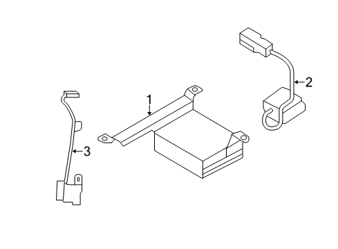 2015 Infiniti Q70L Electrical Components Controller Assy-Active Noise Diagram for 281D1-4AM0A