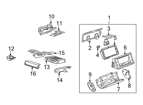 2004 Lexus IS300 Navigation System Circuit, Door Control Unit Diagram for 55313-53020