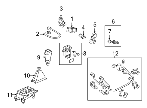 2009 Acura RL Heated Seats Cord Assembly, Usb-A Diagram for 39114-SJA-003