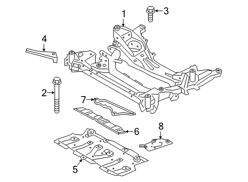 2020 BMW 330i Suspension Mounting - Front ABSORBER FOR THRUST FIELD FR Diagram for 31106885881