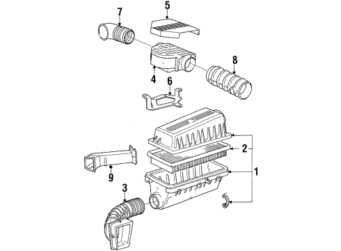 1992 BMW 735i Powertrain Control Throttle Valve Switch Diagram for 13631708605