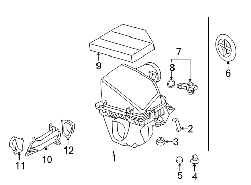 2008 BMW Z4 Powertrain Control Intake Silencer Diagram for 13717853886