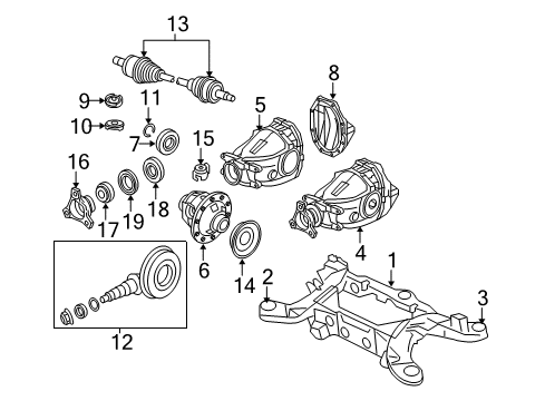 2007 Dodge Charger Axle & Differential - Rear Seal Diagram for 52114832AA