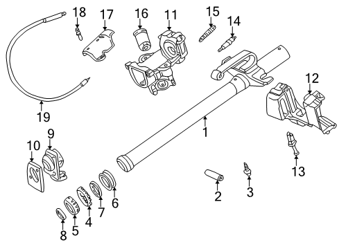 1997 BMW Z3 Ignition Lock Carbon Pin Diagram for 32311158475