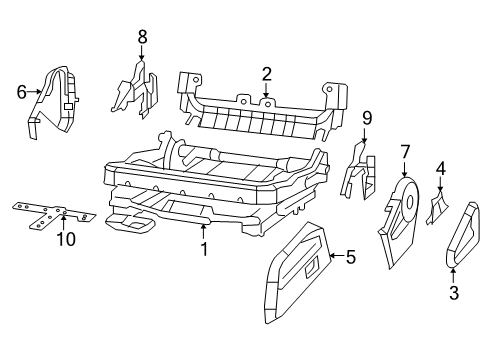 2007 Dodge Nitro Power Seats Frame-Front Seat Cushion Diagram for 68004599AA