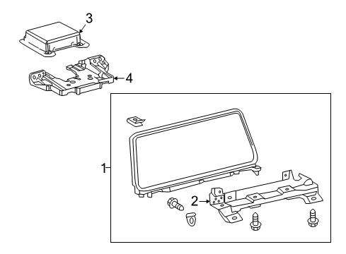 2018 Lexus RX350 Navigation System Multi-Display Assy Diagram for 86110-0E020