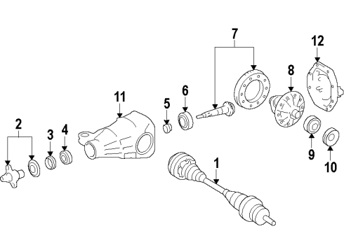 2013 Hyundai Genesis Rear Axle, Differential, Drive Axles, Propeller Shaft Shaft Assembly-PROPELLER Diagram for 49300-3M600