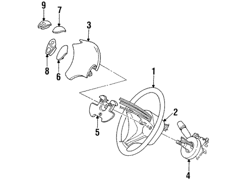 2000 Plymouth Grand Voyager Cruise Control System Tray-Battery Diagram for 4716740AB