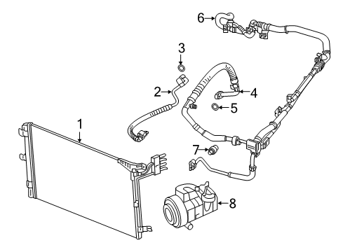 2019 Jeep Wrangler Switches & Sensors COMPRESOR-Air Conditioning Diagram for 68292169AB