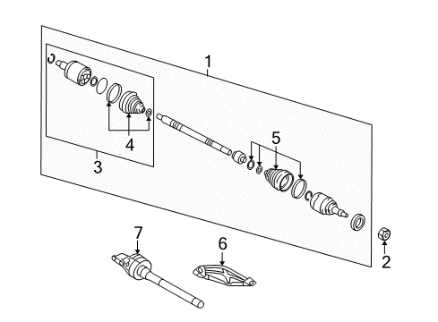 2018 Hyundai Tucson Drive Axles - Front Shaft Assembly-Drive, RH Diagram for 49501-D3050