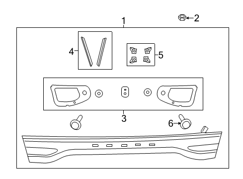 2013 Dodge Dart Bulbs APPLIQUE-Deck Lid Diagram for 68090957AF