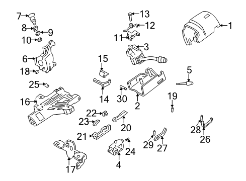 1997 Ford F-150 Switches Headlamp Switch Diagram for F85Z-11654-DAA