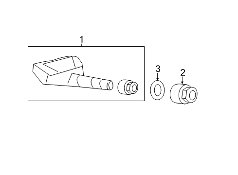 2011 Honda Accord Tire Pressure Monitoring Unit Assy, Tpms Diagram for 39350-TA0-A03