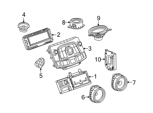 2013 Buick LaCrosse Sound System Radio Diagram for 23418969