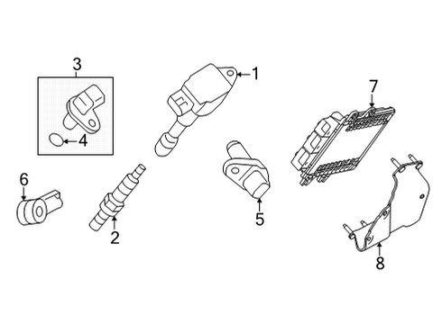 2022 Nissan Frontier Ignition System Coil Assy-Ignition Diagram for 22448-9BT0A