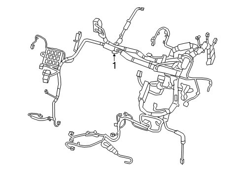 2018 Nissan Leaf Wiring Harness Harness-Engine Room Diagram for 24012-5SA0A