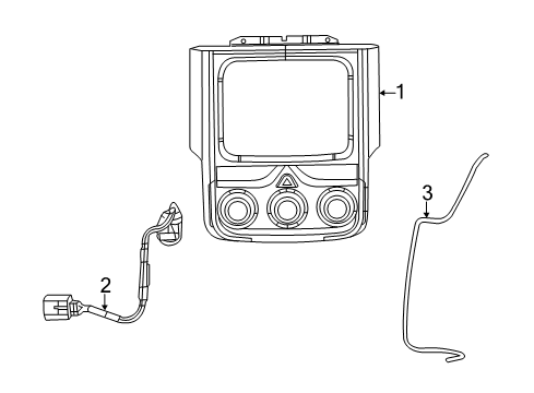 2018 Ram 3500 Parking Aid Wiring-Jumper Diagram for 68189123AC