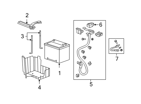 2009 Acura MDX Battery Cable Assembly, Starter Diagram for 32410-STX-A00