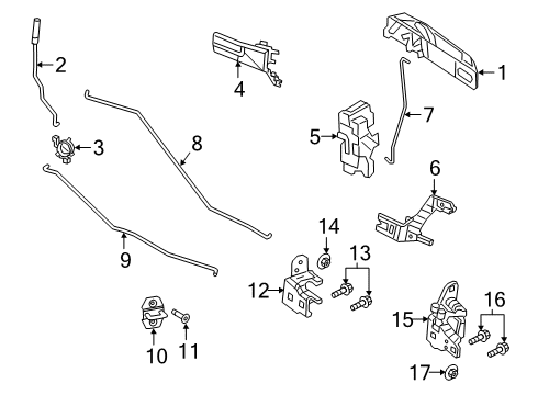 2022 Ram 2500 Lock & Hardware Link-Lock Diagram for 68445066AA