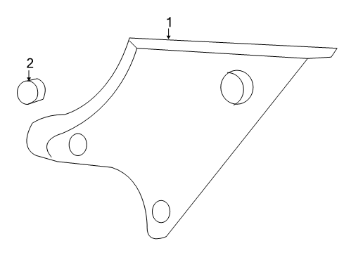 2010 Kia Optima Interior Trim - Quarter Panels Cover-Rear Pillar Blank Diagram for 858592G100J7