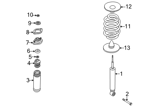 2008 BMW Z4 Shocks & Components - Rear Additional Damper, Rear Diagram for 33507838832