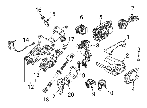 2008 BMW 650i Ignition Lock Ignition Lock-Button Diagram for 61319127886