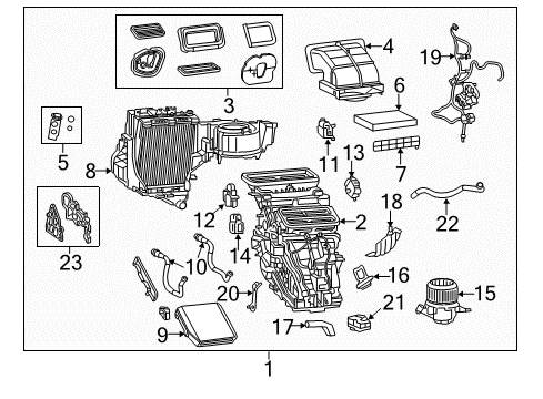 2019 Fiat 500L A/C Evaporator & Heater Components Valve Kit-A/C Expansion Diagram for 68348181AA