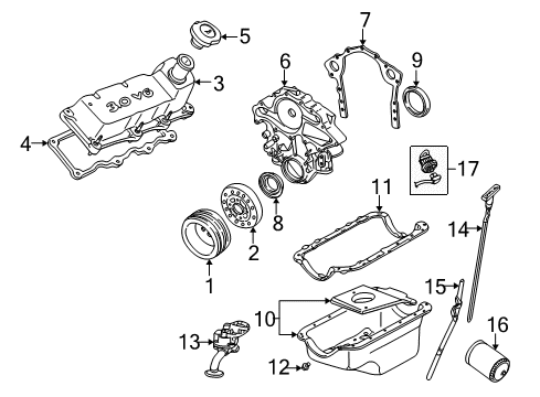 2002 Mercury Sable Filters Heating Unit Diagram for YF4Z6D008AA