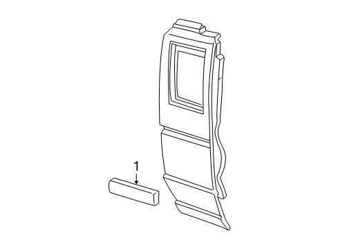 2007 Ford Ranger Exterior Trim - Cab Side Molding Diagram for 6L5Z-1325532-APTM