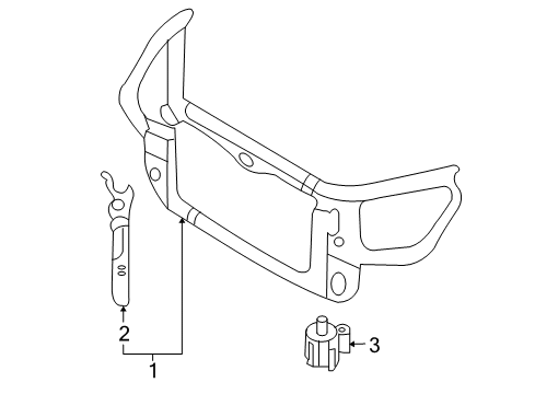 2010 Kia Optima Automatic Temperature Controls Member Assembly-Radiator Diagram for 841952G000