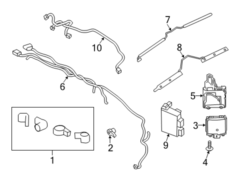 2020 Lincoln Nautilus Parking Aid Blind Spot Radar Diagram for JR3Z-14C689-D