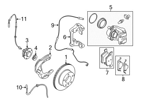 2018 BMW M2 Front Brakes Brake Disc, Ventilated, Perforated, Left Diagram for 34118072017