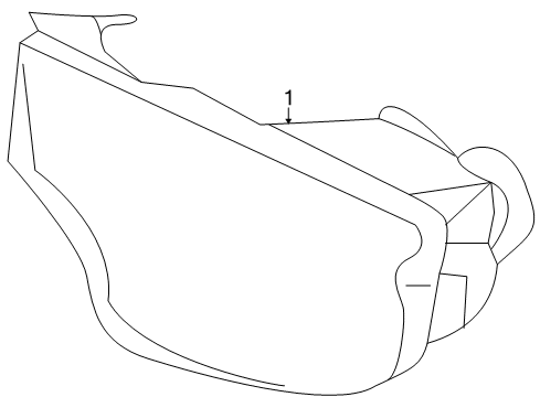 2010 Kia Soul Rear Reflector Lamp Assembly-Rear Fog L Diagram for 924502K000